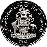 1974 5 CENTS BAHAMAS ( PROOF ) - WORLD COINS - Cambridgeshire Coins
