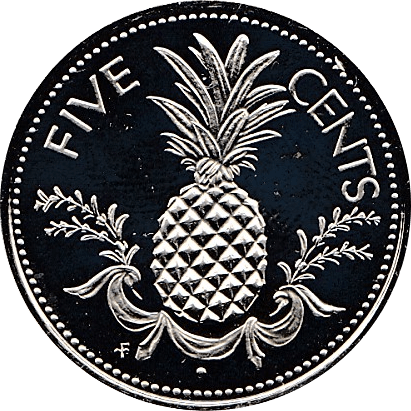 1974 5 CENTS BAHAMAS ( PROOF ) - WORLD COINS - Cambridgeshire Coins