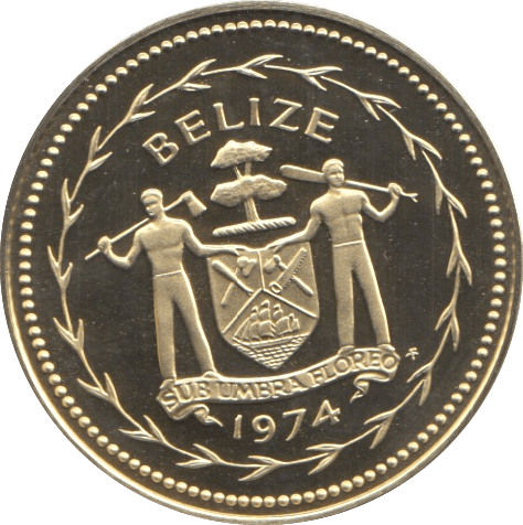 1974 5 CENTS BELIZE (PROOF) - WORLD COINS - Cambridgeshire Coins