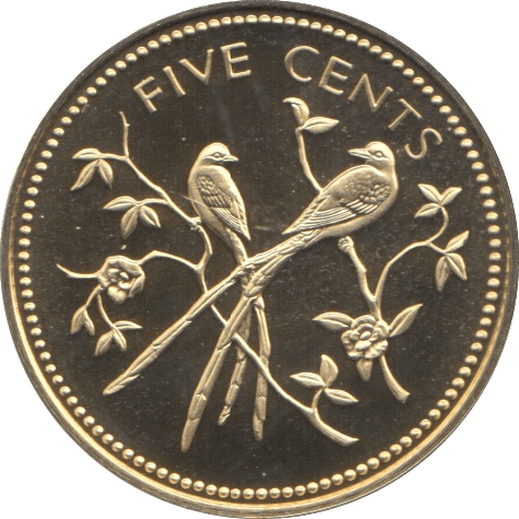 1974 5 CENTS BELIZE (PROOF) - WORLD COINS - Cambridgeshire Coins