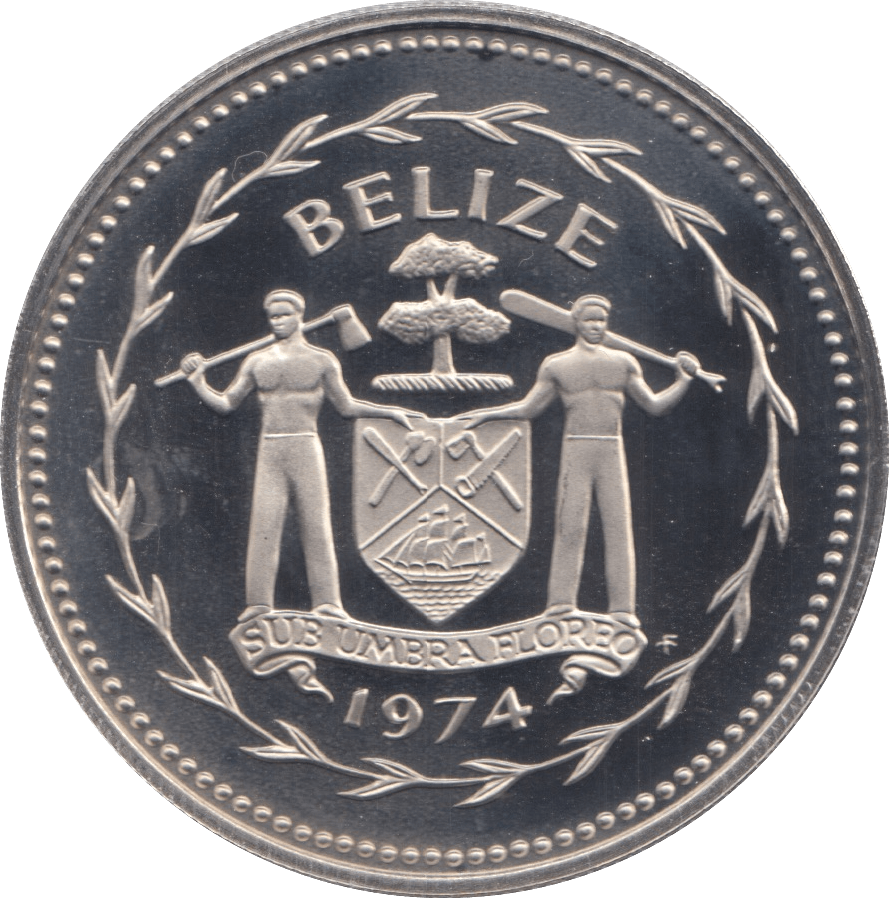 1974 5 DOLLARS BELIZE (PROOF) - WORLD COINS - Cambridgeshire Coins