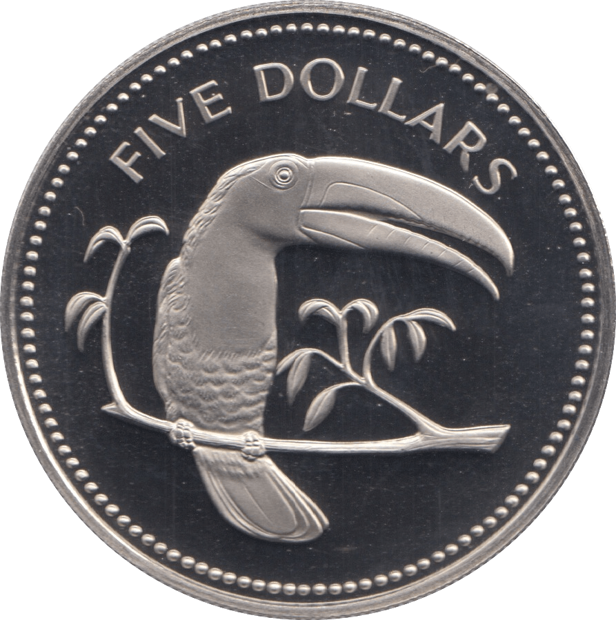 1974 5 DOLLARS BELIZE (PROOF) - WORLD COINS - Cambridgeshire Coins