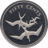 1974 50 CENTS BELIZE (PROOF) - WORLD COINS - Cambridgeshire Coins