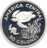 1974 COSTA RICA SILVER 50 COLONES ( PROOF ) - SILVER WORLD COINS - Cambridgeshire Coins