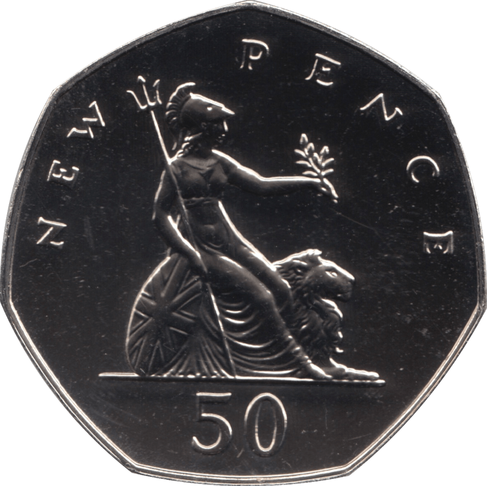 1974 FIFTY PENCE PROOF 50P COIN BRITANNIA - 50p Proof - Cambridgeshire Coins