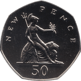 1974 FIFTY PENCE PROOF 50P COIN BRITANNIA - 50p Proof - Cambridgeshire Coins
