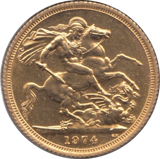 1974 GOLD SOVEREIGN ( BU ) REF 2 - Sovereign - Cambridgeshire Coins