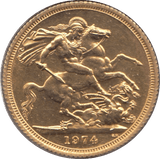 1974 GOLD SOVEREIGN ( BU ) REF 2 - Sovereign - Cambridgeshire Coins