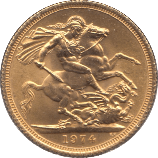 1974 GOLD SOVEREIGN ( BU ) REF 4 - Sovereign - Cambridgeshire Coins