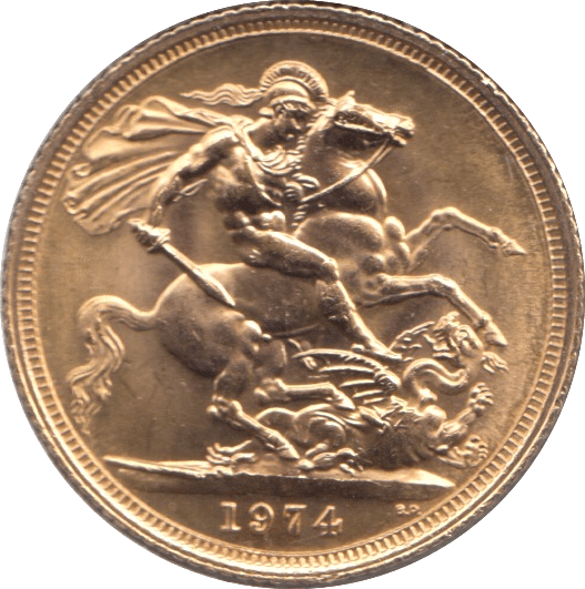 1974 GOLD SOVEREIGN ( BU ) - Sovereign - Cambridgeshire Coins