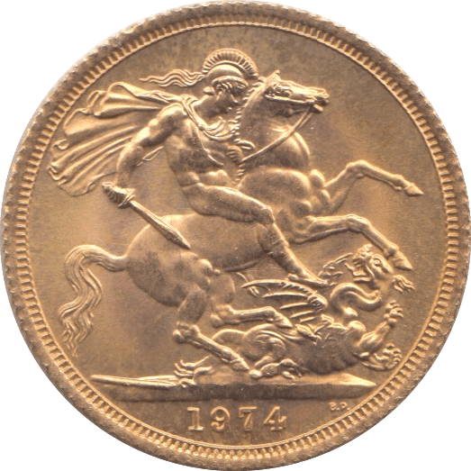 1974 GOLD SOVEREIGN ( BU ) - Sovereign - Cambridgeshire Coins