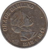 1974 GRACE DARLING CAPTAIN MORGAN R.N.L.I MEDALLION - MEDALLIONS - Cambridgeshire Coins