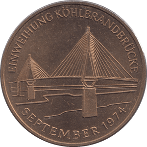 1974 HAMBERG COMMEMORATIVE MEDALLION - WORLD COINS - Cambridgeshire Coins