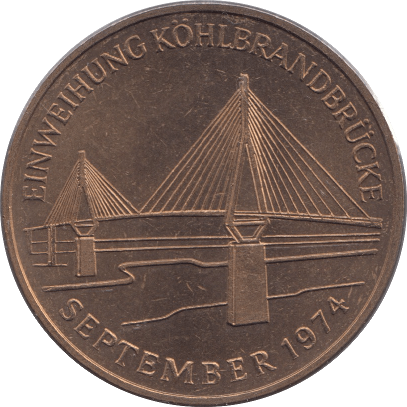 1974 HAMBERG COMMEMORATIVE MEDALLION - WORLD COINS - Cambridgeshire Coins