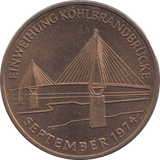 1974 HAMBERG COMMEMORATIVE MEDALLION - WORLD COINS - Cambridgeshire Coins