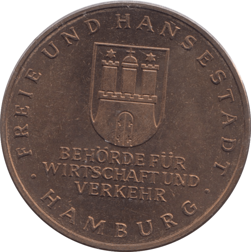 1974 HAMBERG COMMEMORATIVE MEDALLION - WORLD COINS - Cambridgeshire Coins