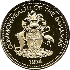 1974 ONE CENT BAHAMAS ( PROOF ) - WORLD COINS - Cambridgeshire Coins