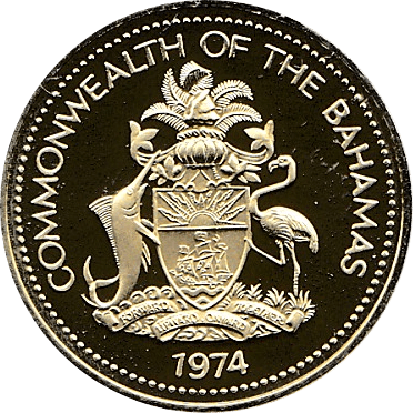 1974 ONE CENT BAHAMAS ( PROOF ) - WORLD COINS - Cambridgeshire Coins