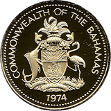 1974 ONE CENT BAHAMAS ( PROOF ) - WORLD COINS - Cambridgeshire Coins