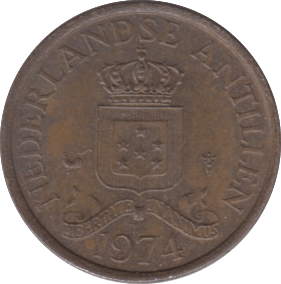 1974 ONE CENT NETHERLANDS - WORLD COINS - Cambridgeshire Coins