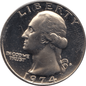 1974 QUARTER DOLLAR USA ( PROOF ) - WORLD COINS - Cambridgeshire Coins