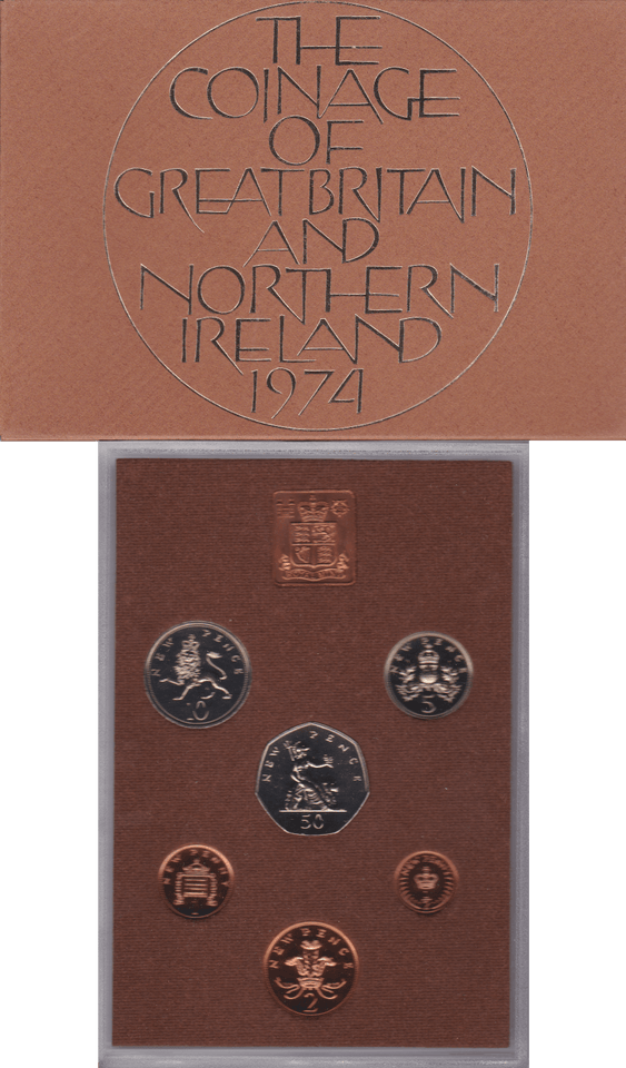 1974 ROYAL MINT PROOF SET - ROYAL MINT PROOF SET - Cambridgeshire Coins