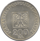 1974 SILVER 200 ZLOTY POLAND - WORLD SILVER COINS - Cambridgeshire Coins