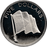 1974 SILVER 5 DOLLARS BAHAMAS ( PROOF ) - SILVER WORLD COINS - Cambridgeshire Coins