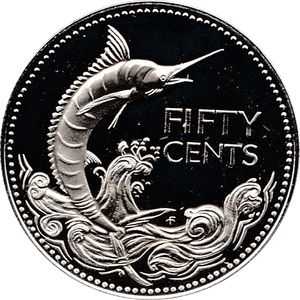 1974 SILVER 50 CENTS BAHAMAS ( PROOF ) - SILVER WORLD COINS - Cambridgeshire Coins