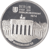 1974 SILVER PROOF GERMANY MEDALLION - SILVER WORLD COINS - Cambridgeshire Coins