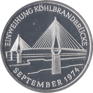 1974 SILVER PROOF GERMANY MEDALLION - SILVER WORLD COINS - Cambridgeshire Coins