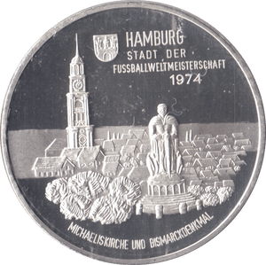1974 SILVER PROOF GERMANY MEDALLION - SILVER WORLD COINS - Cambridgeshire Coins