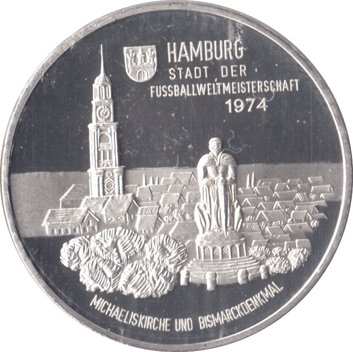 1974 SILVER PROOF GERMANY MEDALLION - SILVER WORLD COINS - Cambridgeshire Coins