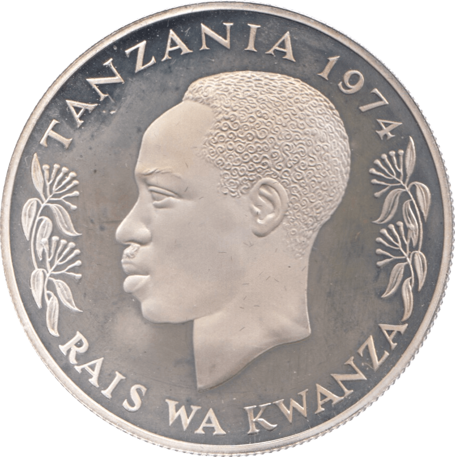 1974 TANZANIA SILVER 25 SHILLINGS ( PROOF ) - SILVER WORLD COINS - Cambridgeshire Coins