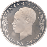1974 TANZANIA SILVER 25 SHILLINGS ( PROOF ) - SILVER WORLD COINS - Cambridgeshire Coins