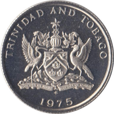 1975 10 CENTS TRINIDAD AND TOBAGO PROOF - WORLD COINS - Cambridgeshire Coins