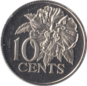 1975 10 CENTS TRINIDAD AND TOBAGO PROOF - WORLD COINS - Cambridgeshire Coins