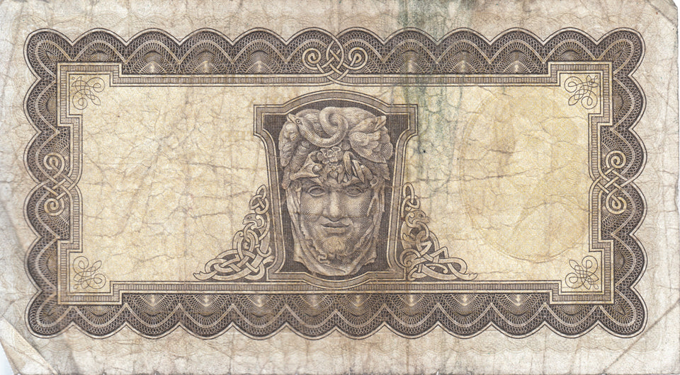 1975 £5 CENTRAL BANK OF IRELAND IRELAND BANKNOTE REF 103 - Irish Banknotes - Cambridgeshire Coins