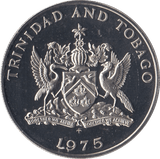 1975 50 CENT TRINIDAD AND TOBAGO PROOF - WORLD COINS - Cambridgeshire Coins