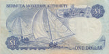 1975 BERMUDA MONETARY AUTHORITY ONE DOLLAR BANKNOTE REF 1525 - World Banknotes - Cambridgeshire Coins