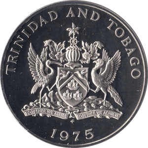 1975 DOLLAR TRINIDAD AND TOBAGO PROOF - WORLD COINS - Cambridgeshire Coins
