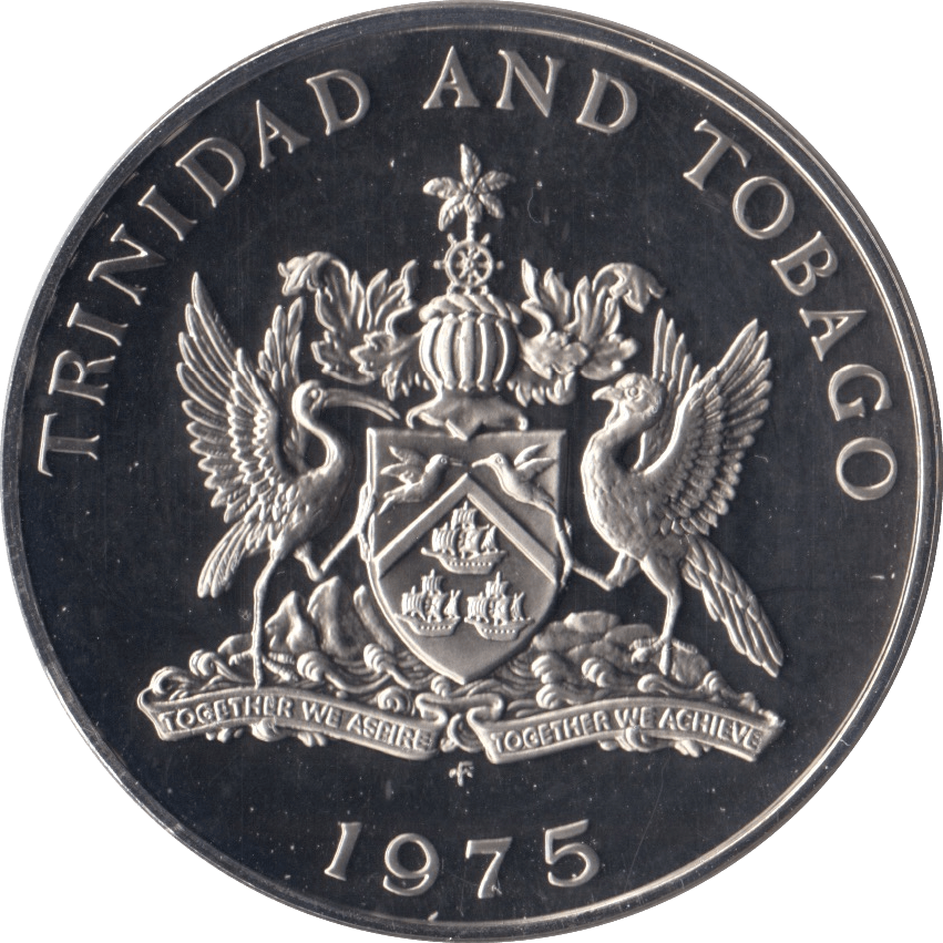 1975 DOLLAR TRINIDAD AND TOBAGO PROOF - WORLD COINS - Cambridgeshire Coins