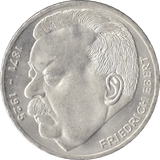 1975 FRIEDRICH ERBERT GERMANY SILVER 5 MARKS - SILVER WORLD COINS - Cambridgeshire Coins