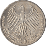 1975 FRIEDRICH ERBERT GERMANY SILVER 5 MARKS - SILVER WORLD COINS - Cambridgeshire Coins