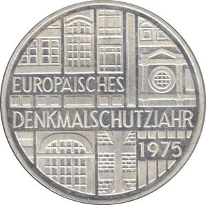 1975 GERMANY SILVER 5 MARKS ( UNC ) - SILVER WORLD COINS - Cambridgeshire Coins
