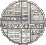 1975 GERMANY SILVER 5 MARKS ( UNC ) - SILVER WORLD COINS - Cambridgeshire Coins