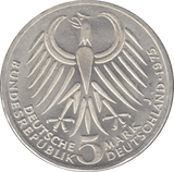1975 GERMANY SILVER 5 MARKS ( UNC ) - SILVER WORLD COINS - Cambridgeshire Coins