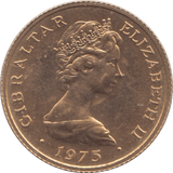 1975 GIBRALTAR GOLD PROOF COIN - Gold World Coins - Cambridgeshire Coins