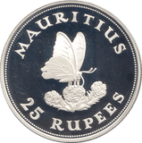 1975 MAURITIUS SILVER 25 RUPEES ( PROOF ) - SILVER WORLD COINS - Cambridgeshire Coins