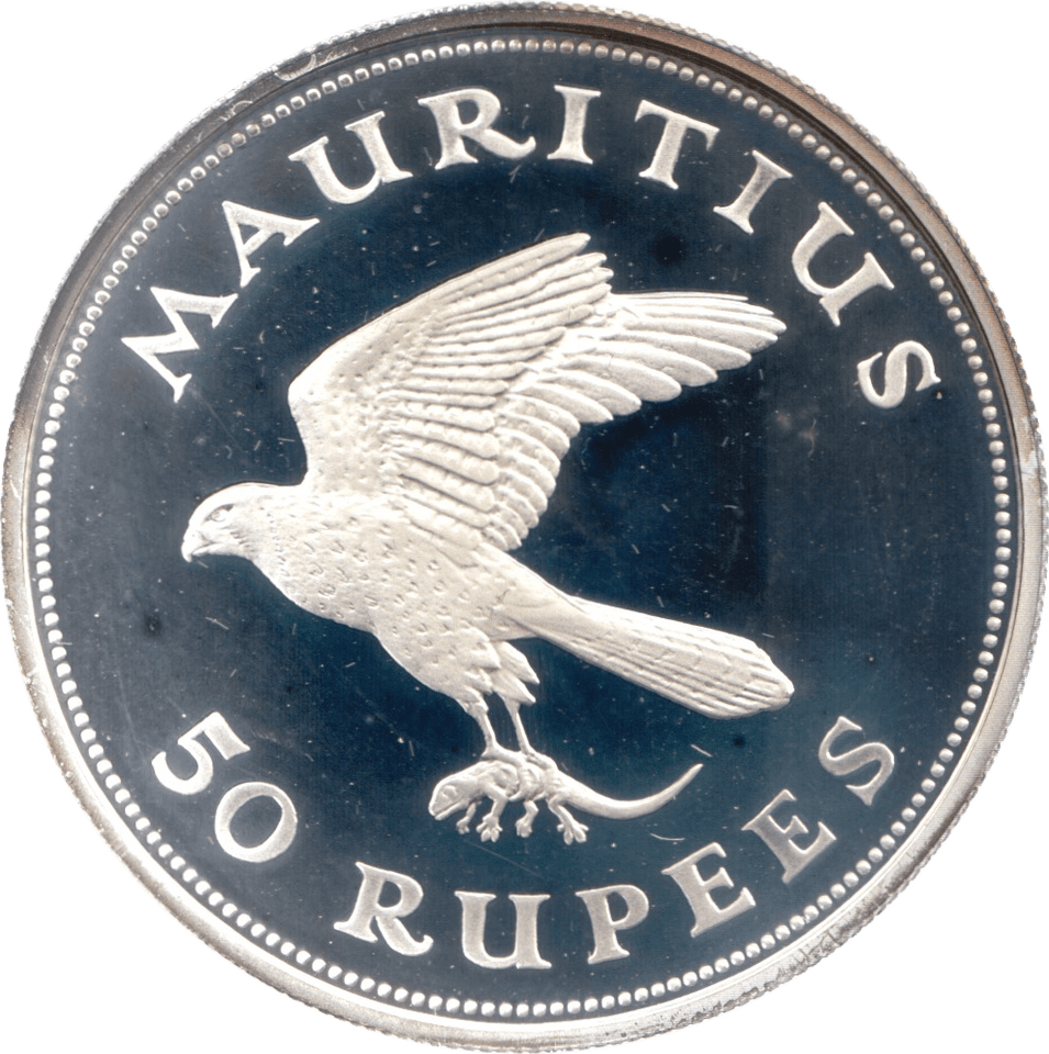 1975 MAURITIUS SILVER 50 RUPEES ( PROOF ) - SILVER WORLD COINS - Cambridgeshire Coins